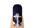 058.Navy with White Anchor